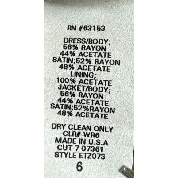 CDC Women's‎ Sheath Dress Cream Champaign w/ Accent Buttons [Size 6] - Picture 7 of 9